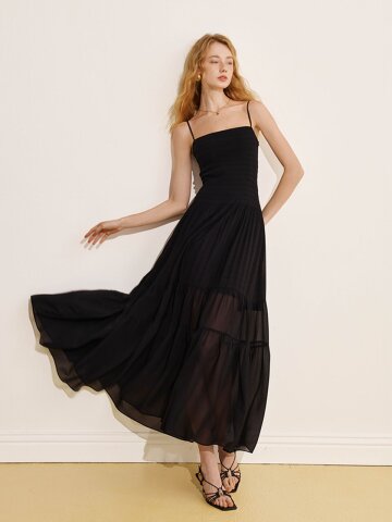 YY_Slimming sheer dress_2color