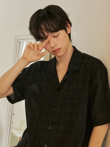 밀라 반팔 남성페어 블랙 (40수)