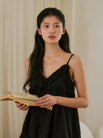 밀라 나시 투피스 블랙 (40수)