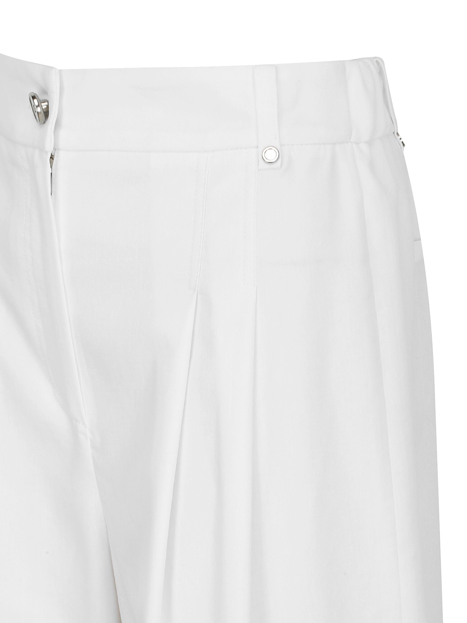 린넨 투턱 백 밴딩 와이드 팬츠 (WHITE)
