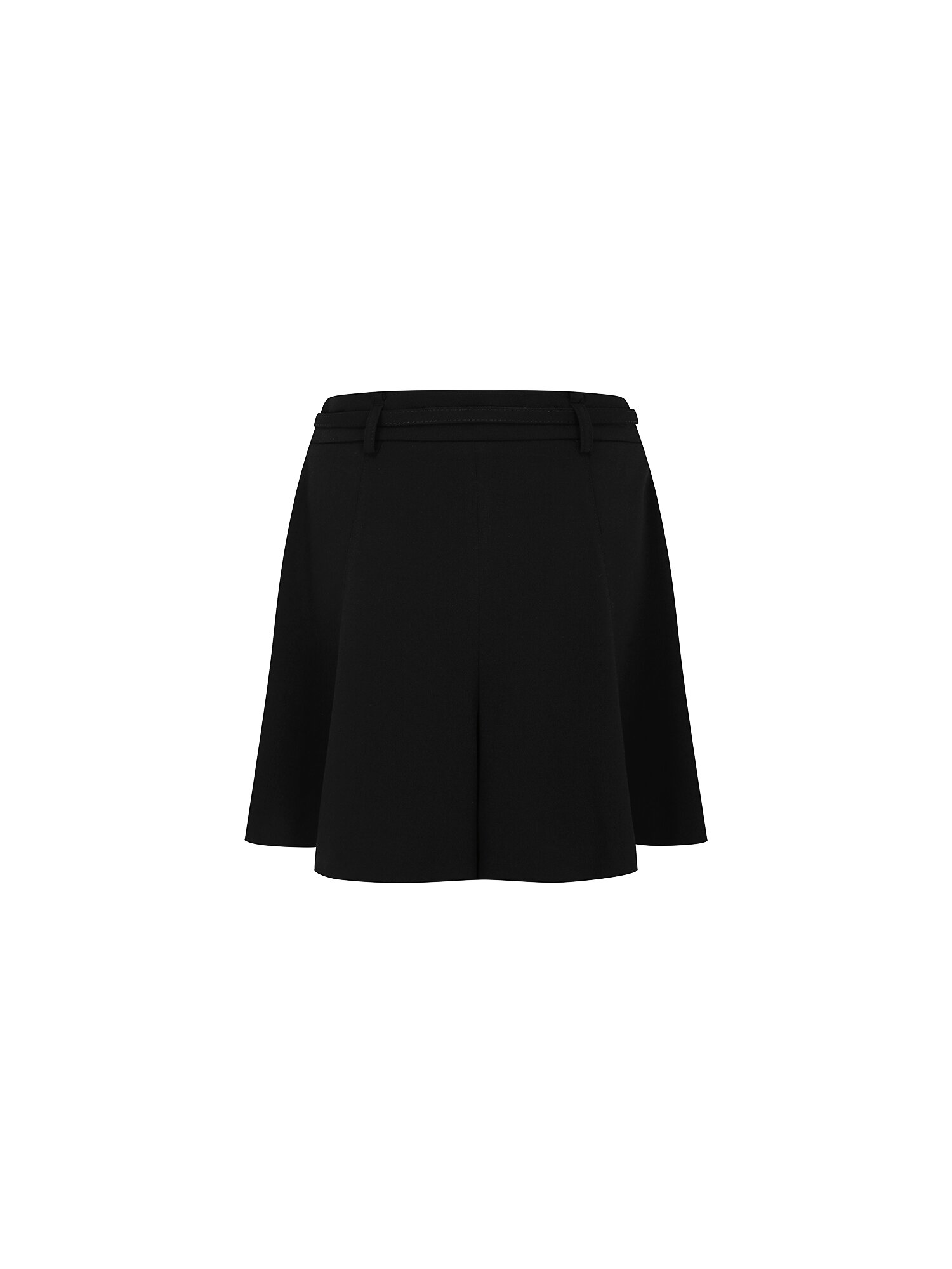 플랩 장식 숏 퀼로트 팬츠 (BLACK)