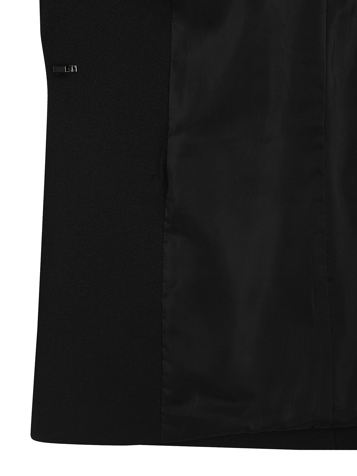 슬림핏 피크드 라펠 더블 재킷 (BLACK)