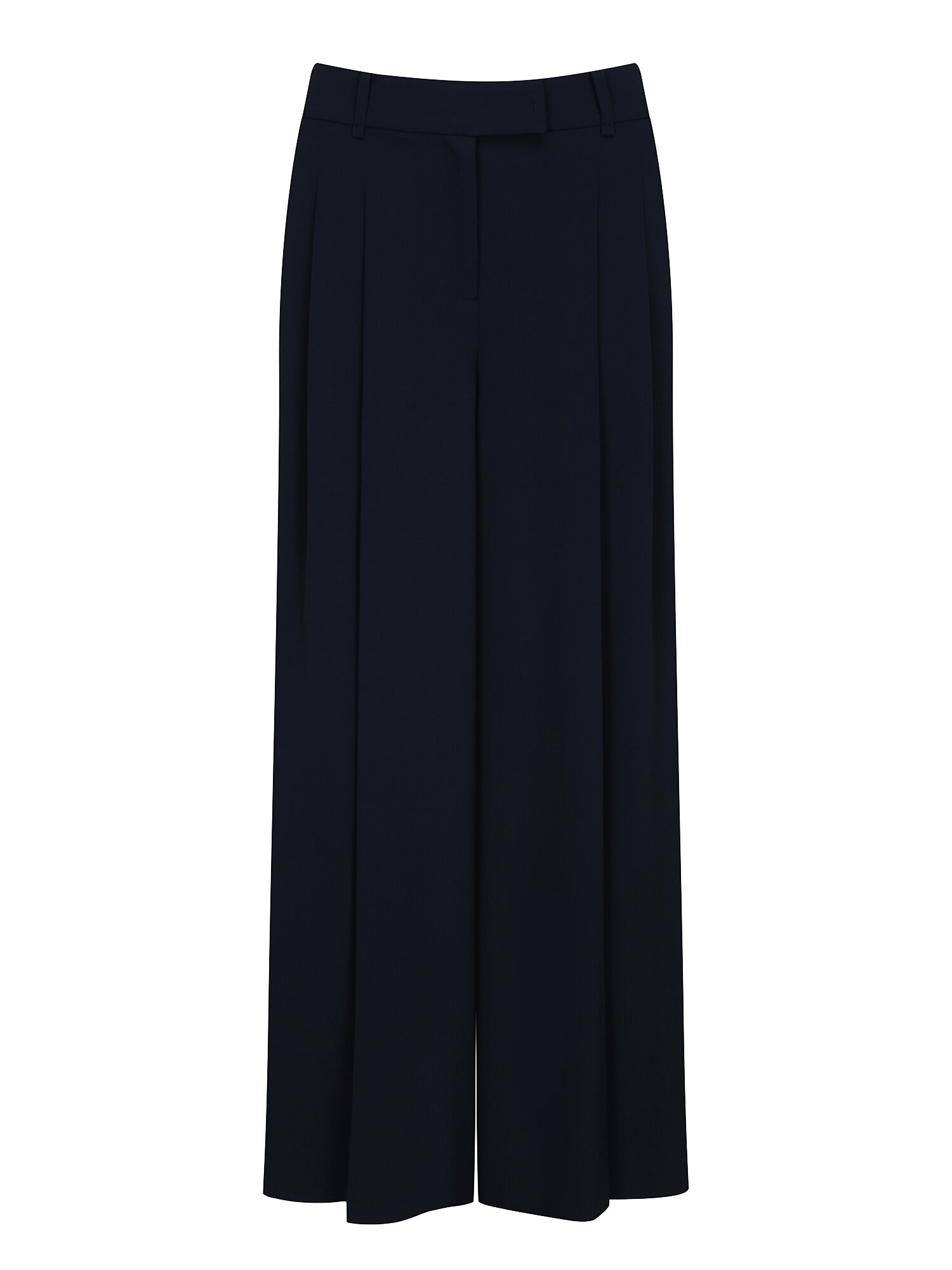 투턱 와이드 퀼로트 팬츠 (DARK NAVY)