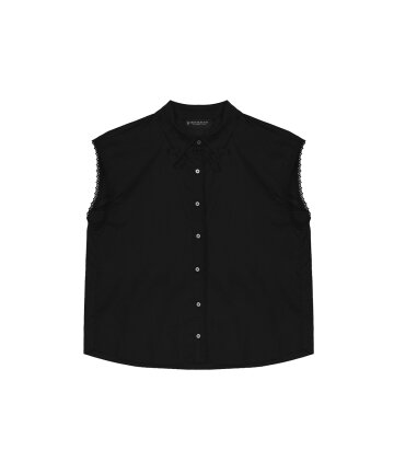 MIKA RIBBORN BLOUSE [BLACK]