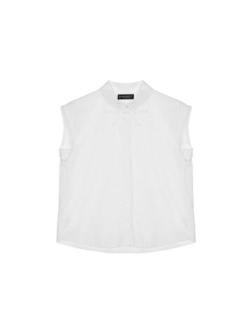 MIKA RIBBORN BLOUSE [WHITE]