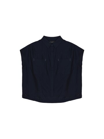 EVE BARTACK BLOUSE [NAVY]