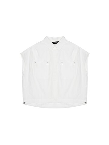 EVE BARTACK BLOUSE [WHITE]