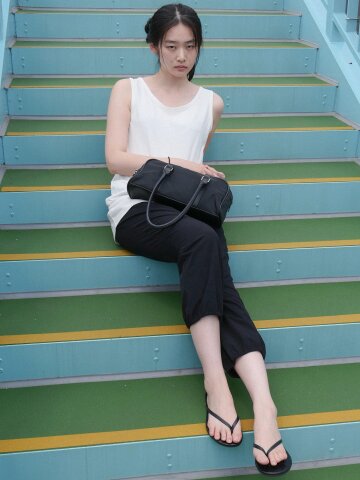 Pigment Cotton Long Sleeveless Tee_WHITE