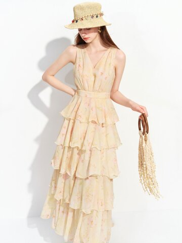 WD_Watercolor floral maxi dress_YELLOW