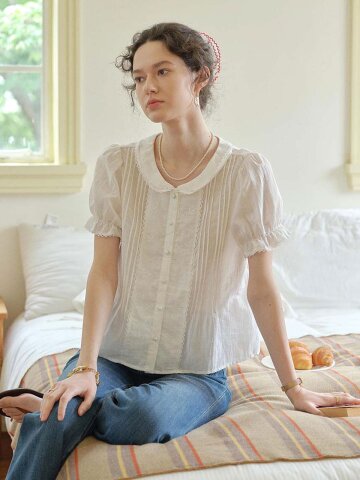 SR_Breathable lace doll blouse