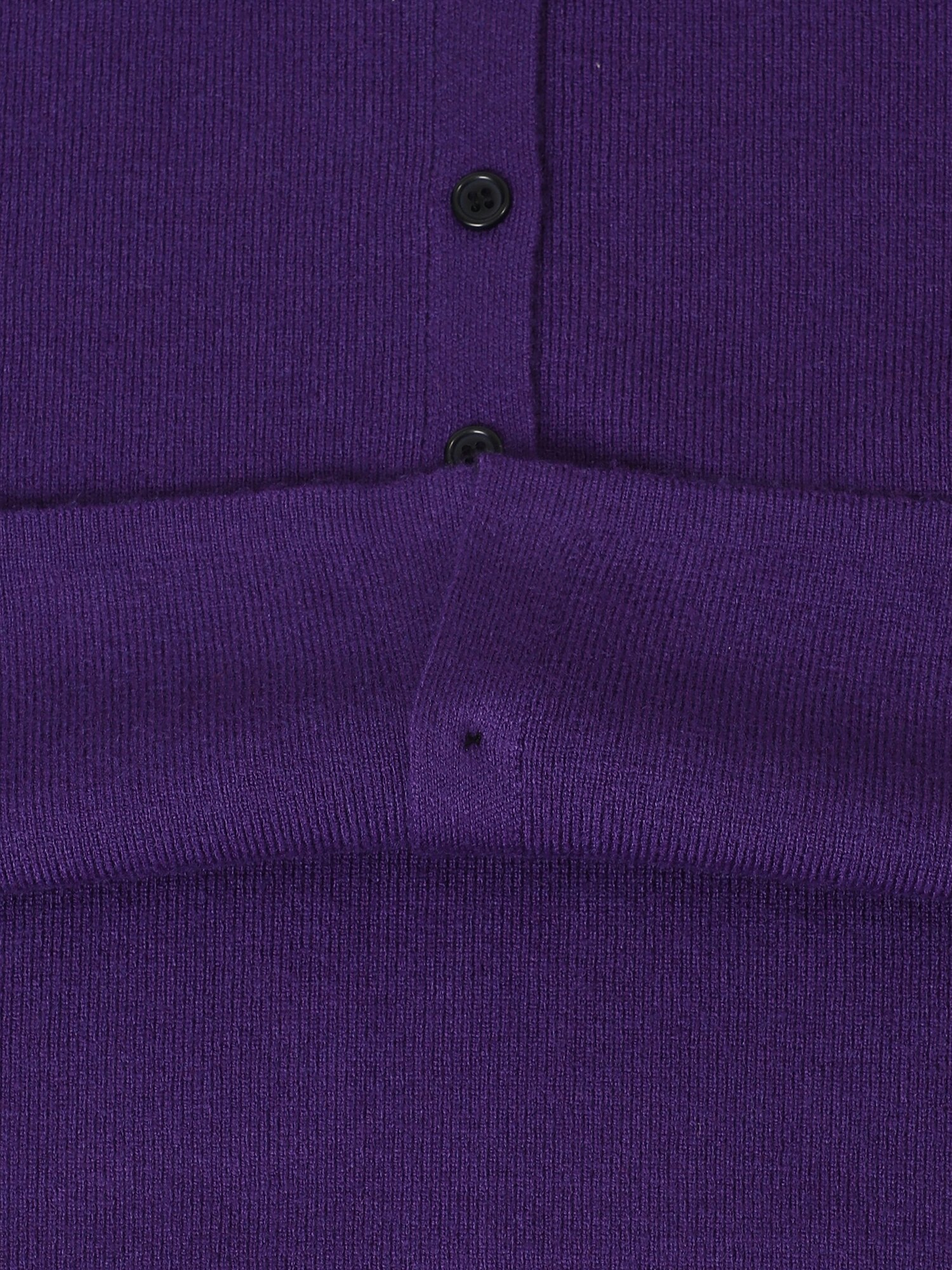 라운드넥 버튼 포인트 니트 가디건 (PURPLE)