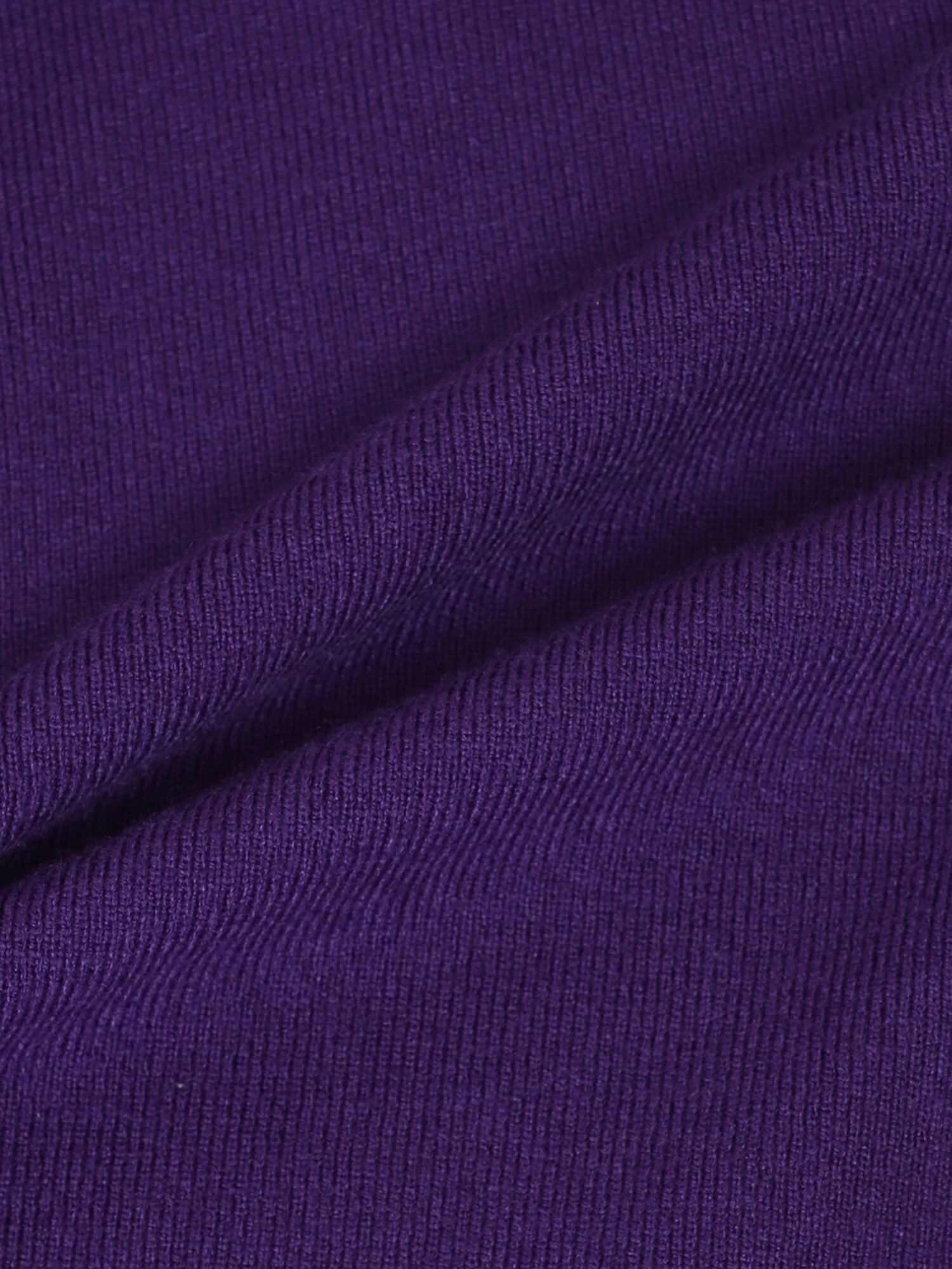 라운드넥 버튼 포인트 니트 가디건 (PURPLE)