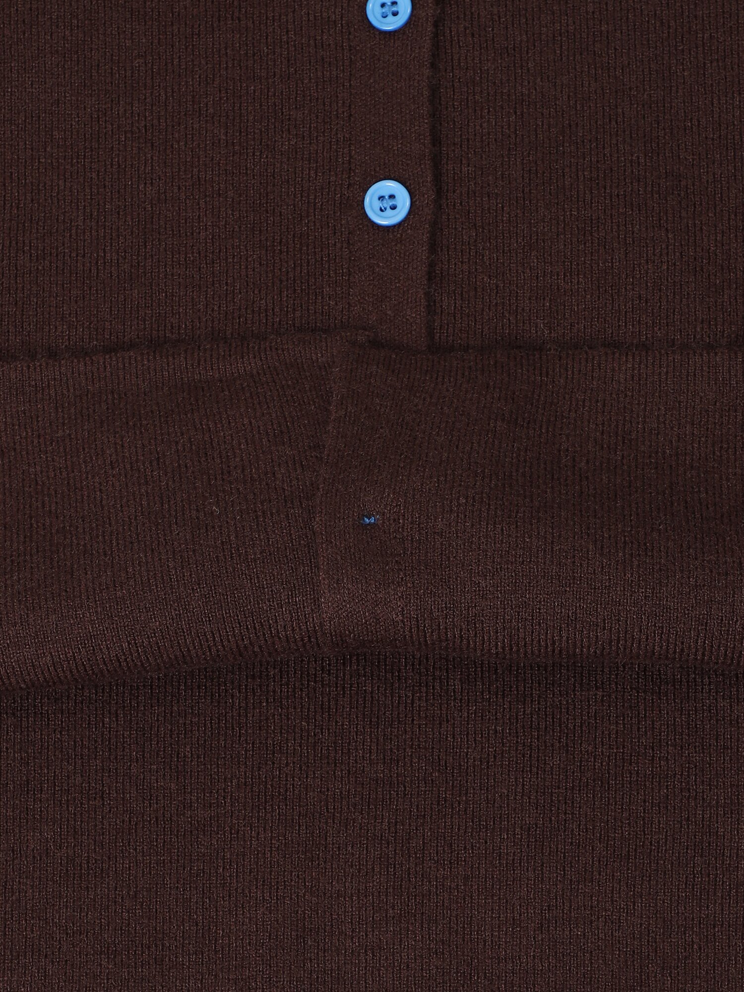라운드넥 버튼 포인트 니트 가디건 (BROWN)