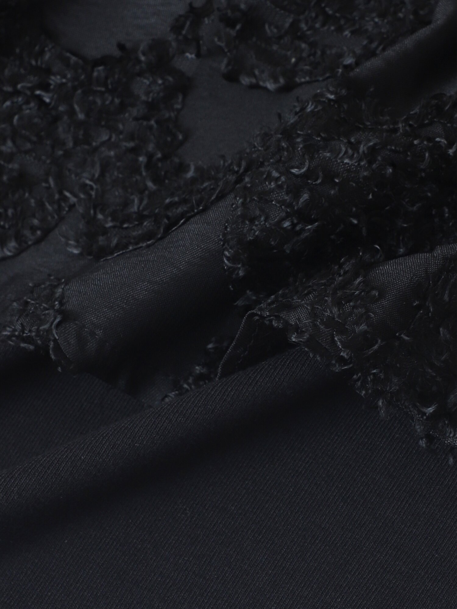 뷔스티에 레이어드 롱 슬리브 티셔츠 (BLACK)