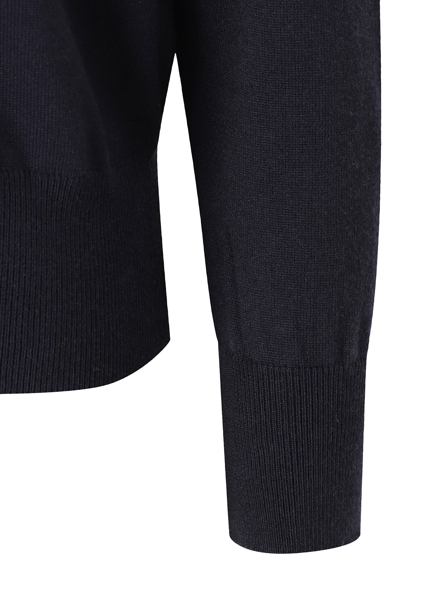 데님 칼라 스트라이프 니트 가디건 (NAVY)