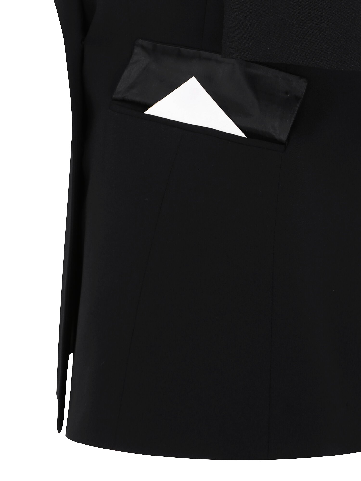 미니멀 하프 슬리브 투버튼 재킷 (BLACK)