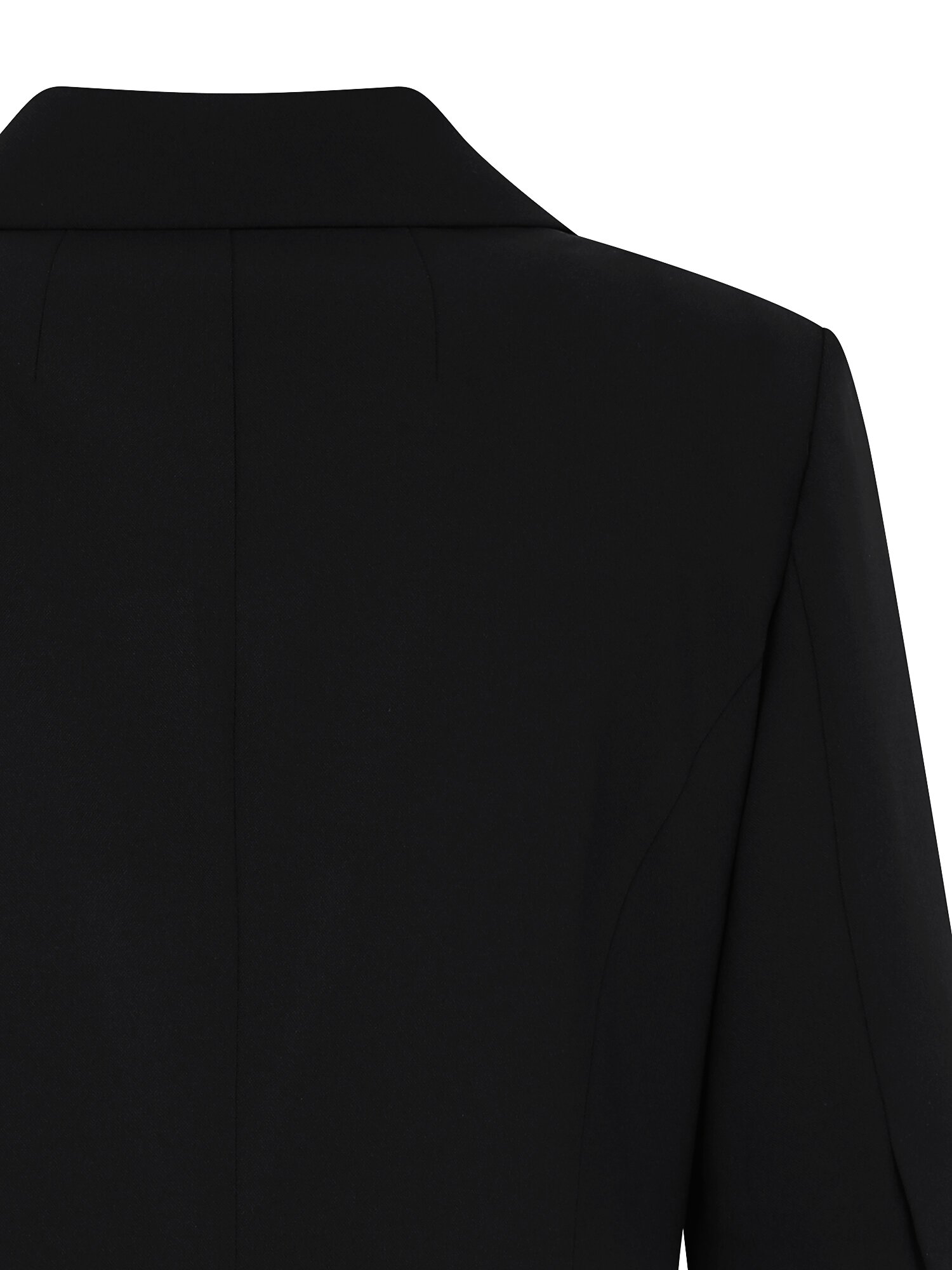 미니멀 하프 슬리브 투버튼 재킷 (BLACK)