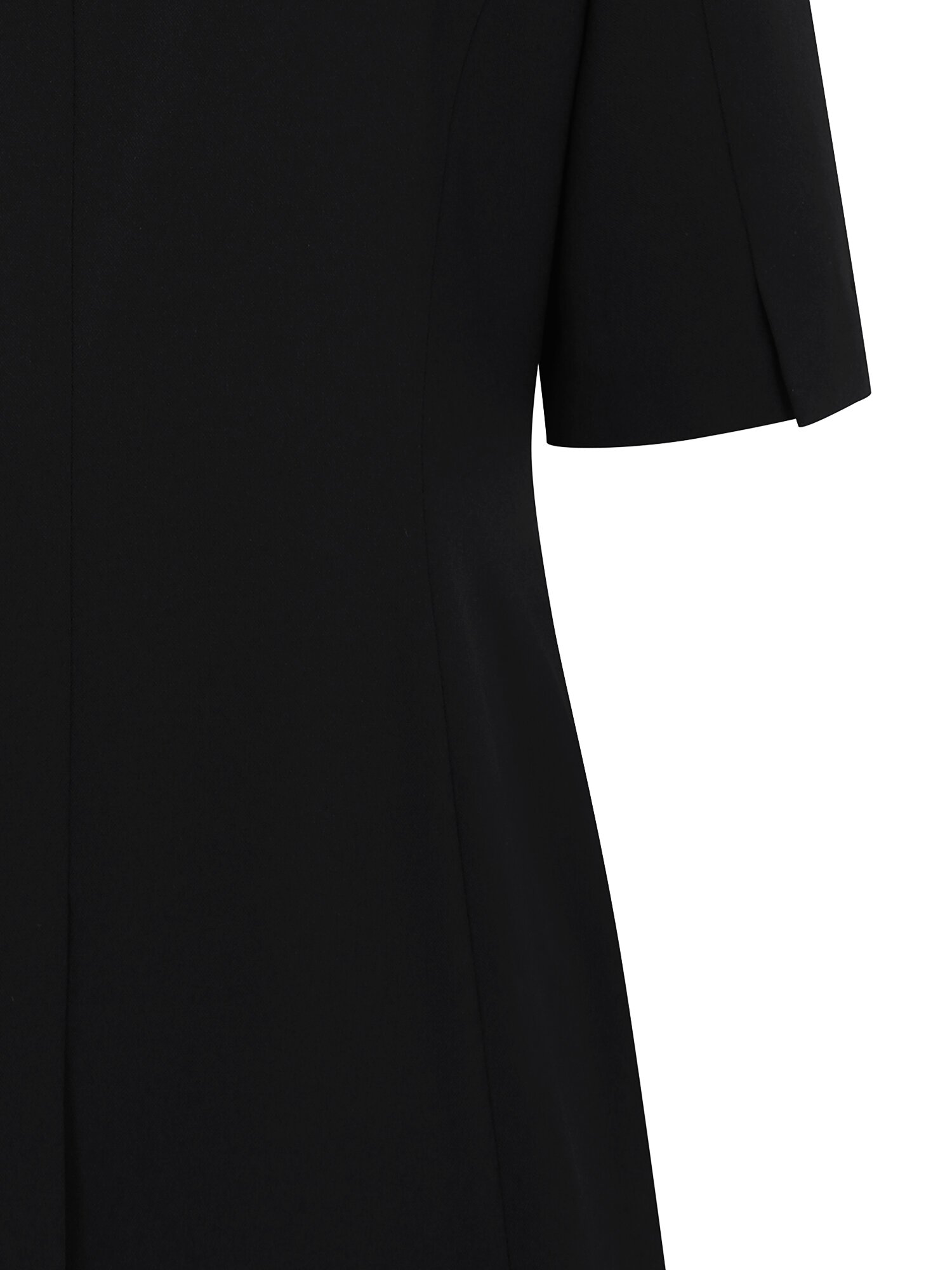 미니멀 하프 슬리브 투버튼 재킷 (BLACK)