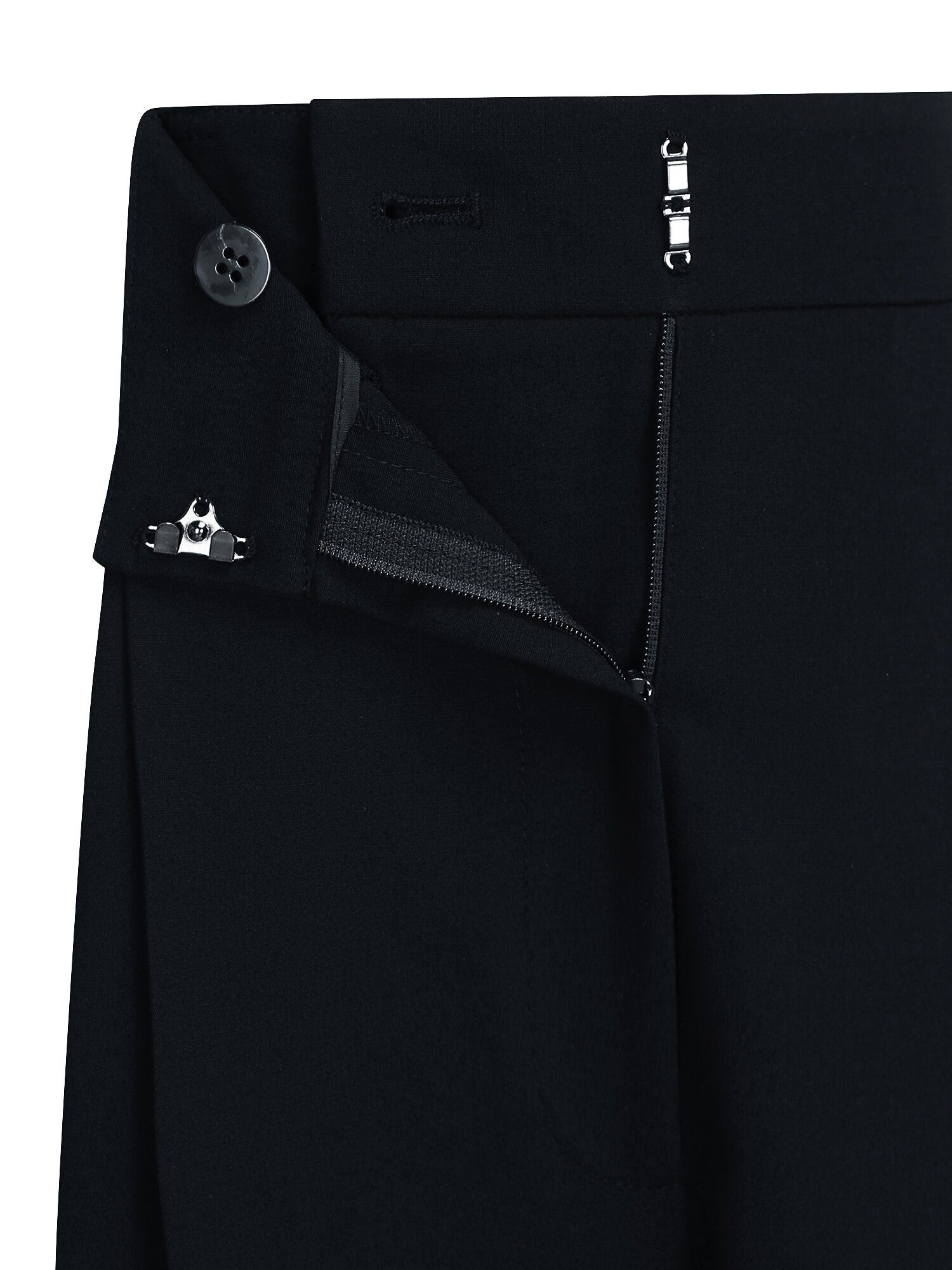 하이 웨이스트 투턱 와이드 팬츠 (NAVY)