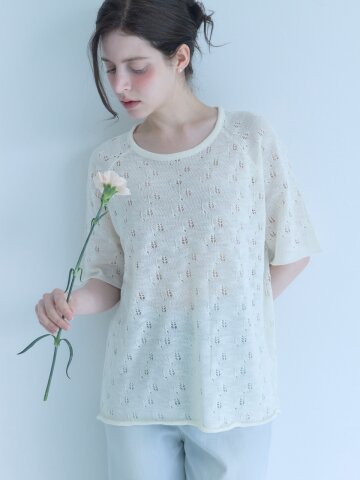 [메종르하르] 리프 펀칭 니트 3color

