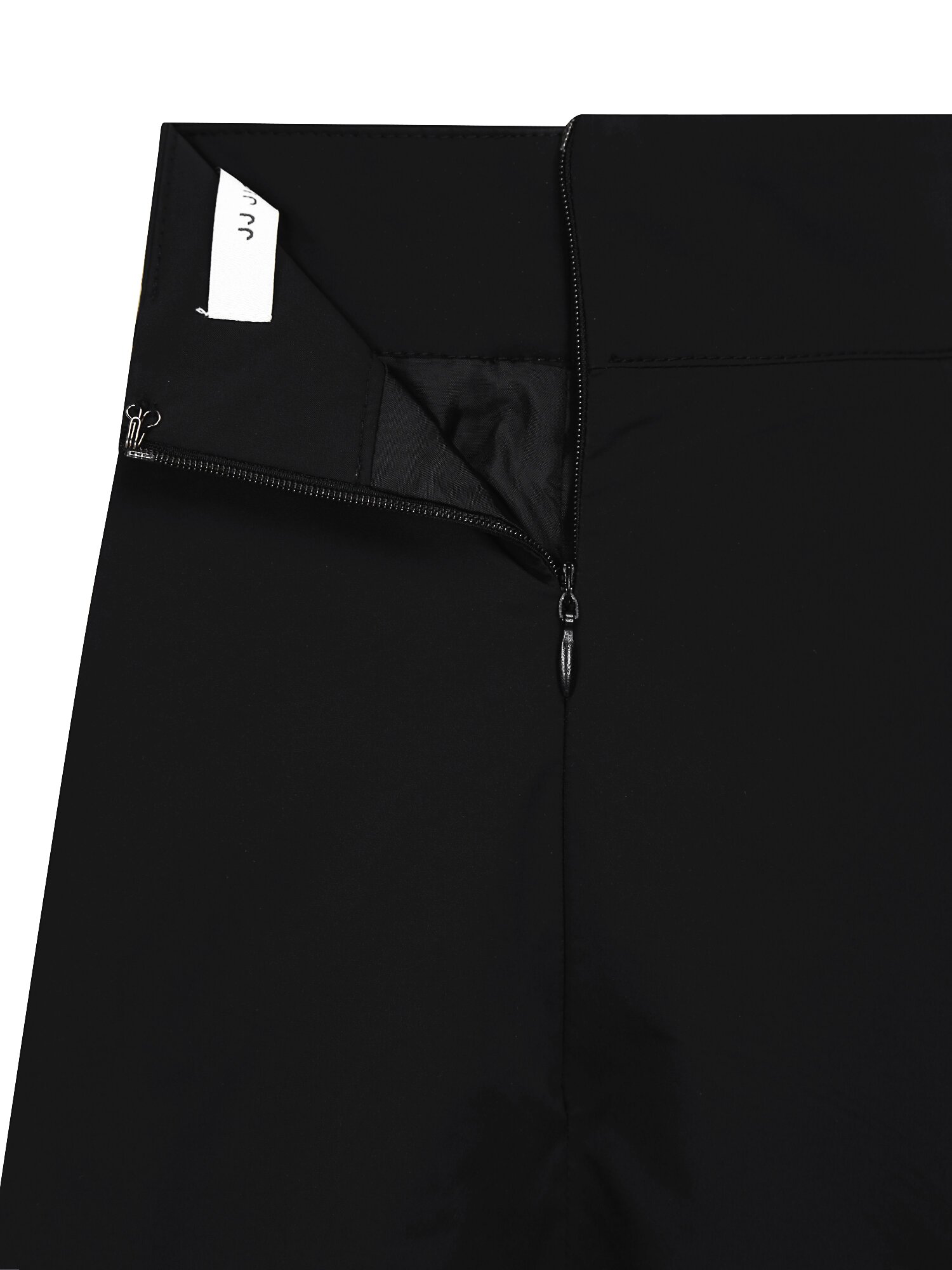 절개 라인 플레어 스커트 (BLACK)