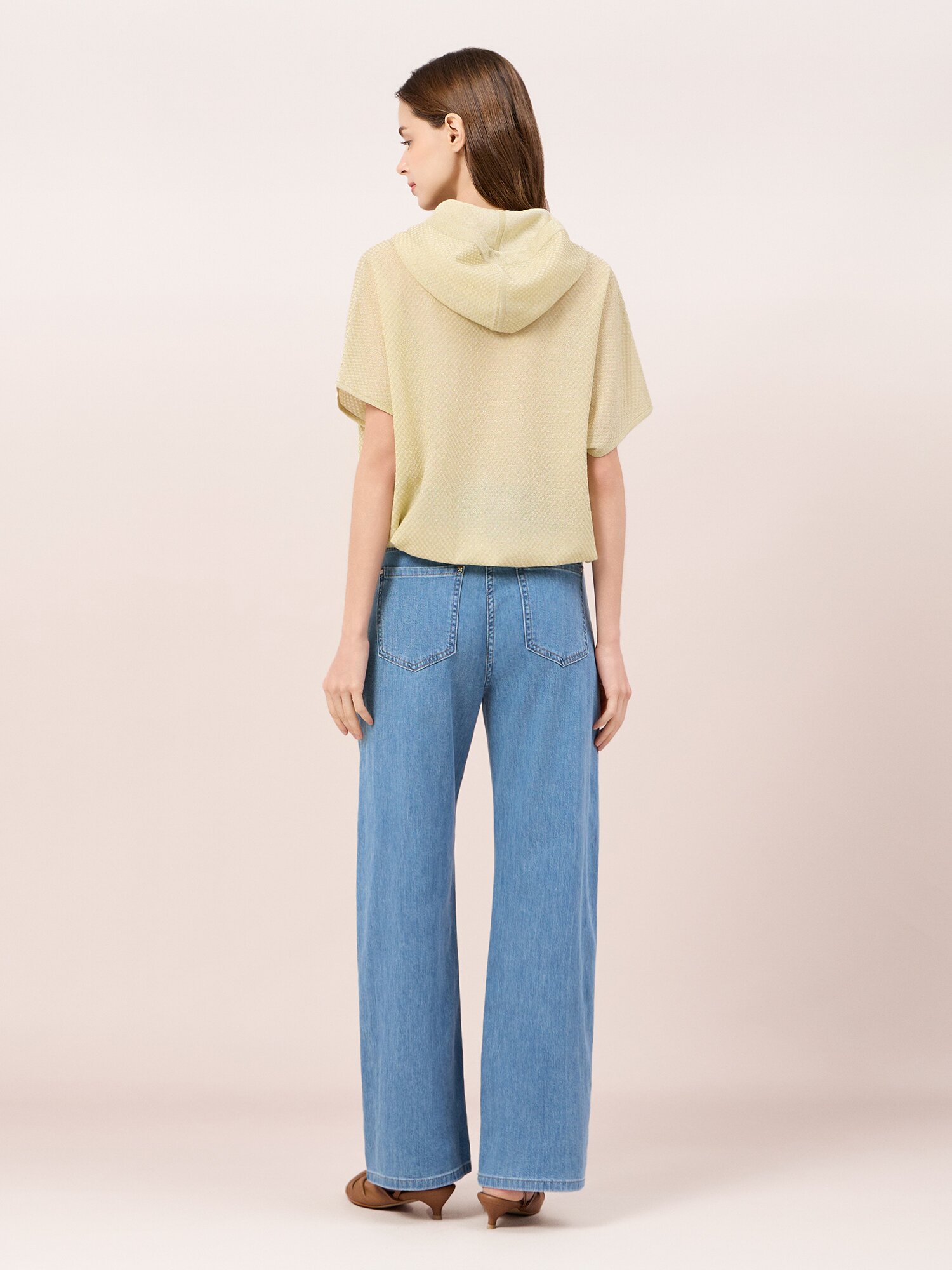 스터드 포인트 워싱 와이드 데님 (BLUE)