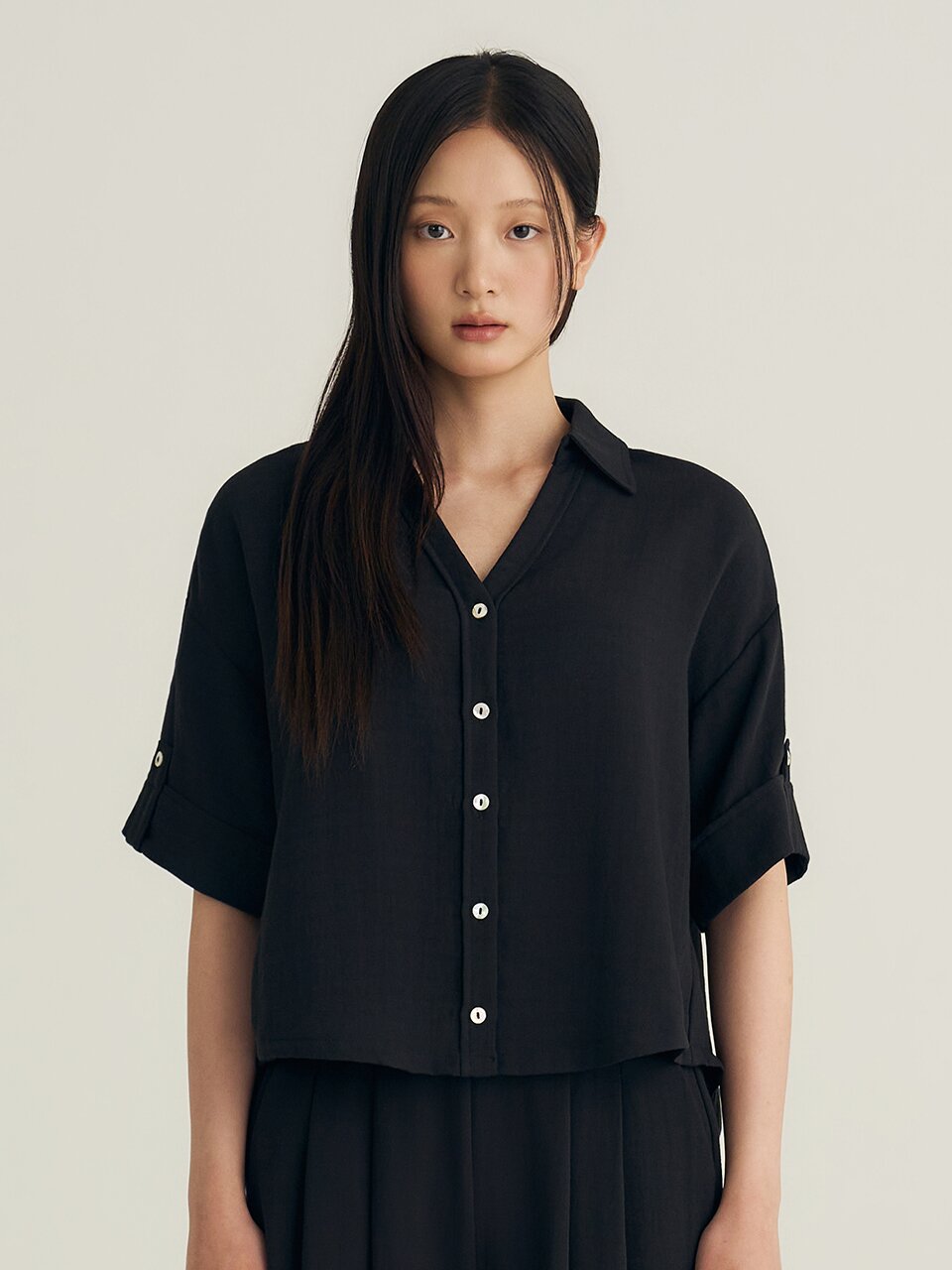 Crop Shirt_Black