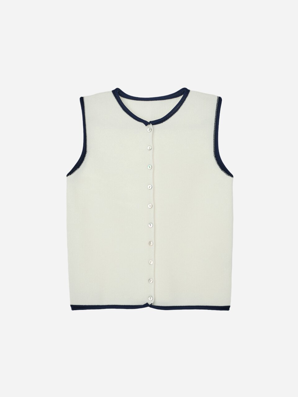Combo Knit Top_Ivory