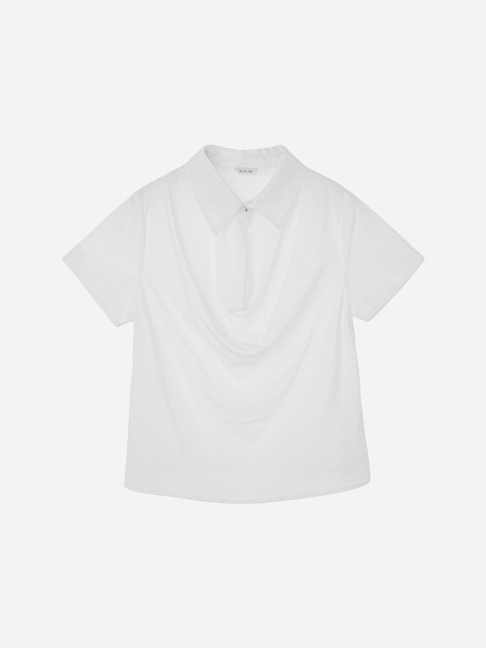 Collar Drape Blouse_Ivory