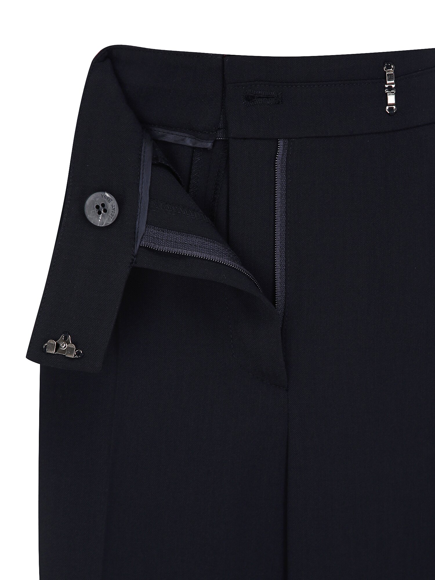 백 밴딩 와이드 일자핏 팬츠 (NAVY)