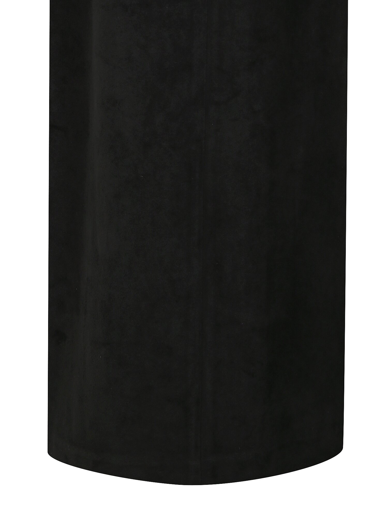 스웨이드 원턱 백 밴딩 와이드 팬츠 (BLACK)