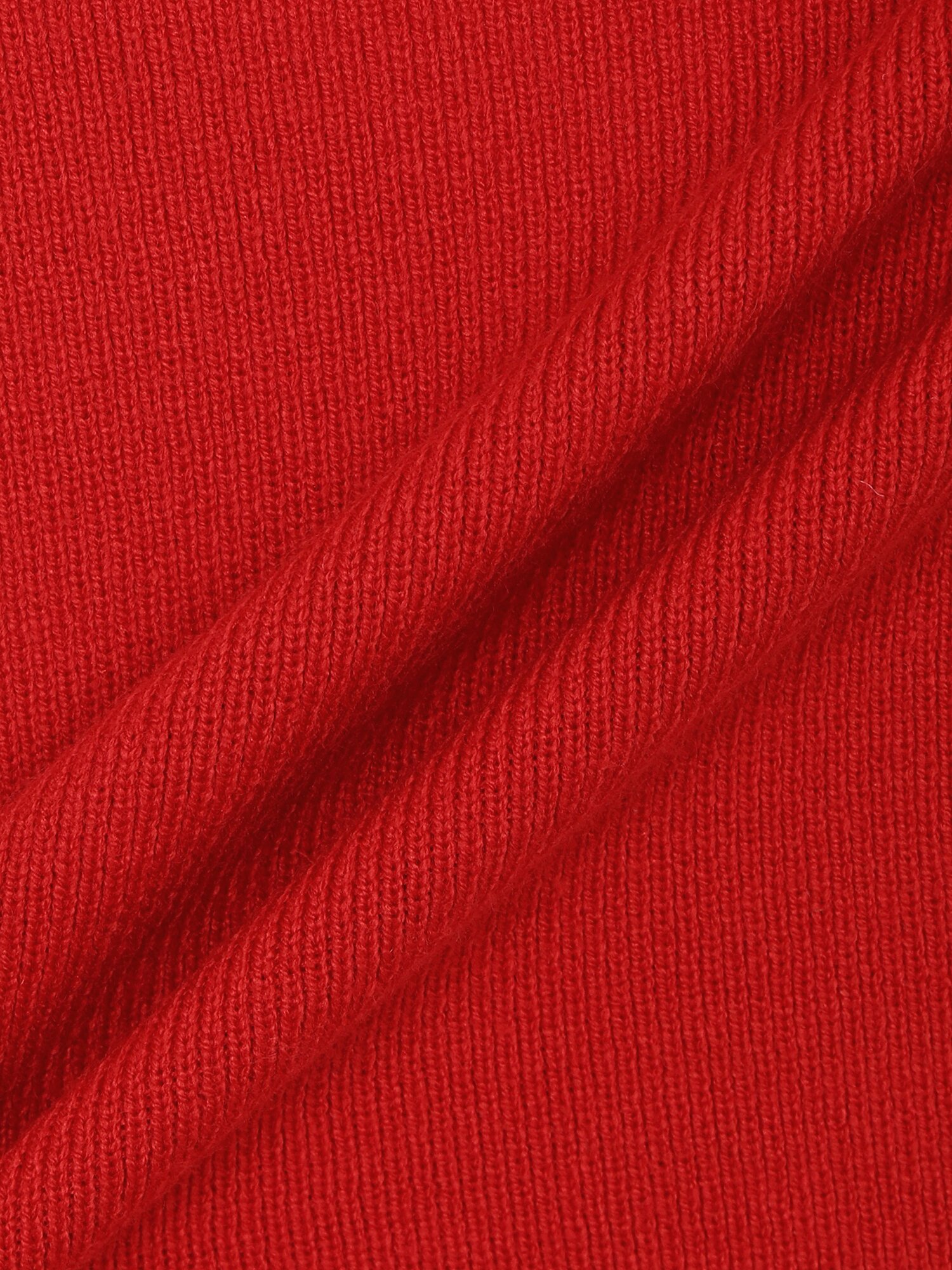 브이넥 베이직 크롭 니트 가디건 (RED)