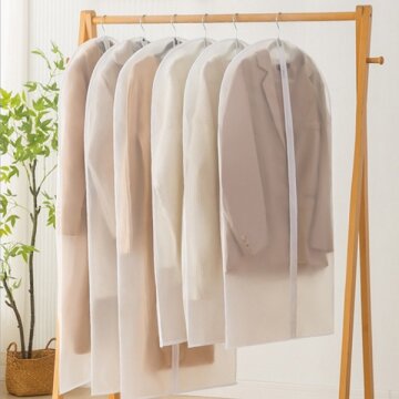 먼지방지 수납 반투명 고급 PEVA 싱글 지퍼형 옷커버