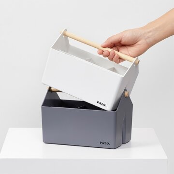 우드핸들 분할칸막이 정리함 팔로 컴팩트 오거나이저