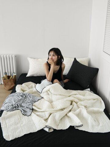 [듀라론정품] 아이스도트 듀라론 냉감 여름 차렵이불 세트 2colors (SS/Q)