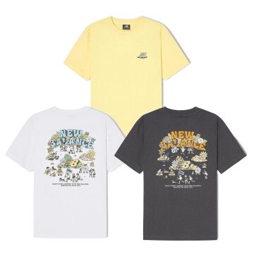 뉴발란스 공용 NB BOY 피크닉 페스티벌 세미오버핏 반팔티 NBNEGCO207 3종 택1