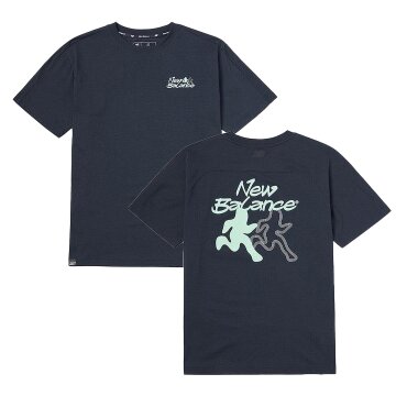 뉴발란스 공용 프로즌 러너스 세미오버핏 기능성 반팔티 NBNEGCO216-59