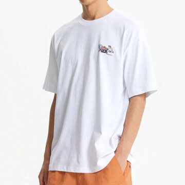 뉴발란스 공용 NB BOY 바스켓볼 레터링 세미오버핏 반팔티 NBNEGCO205-10