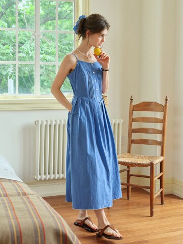 SR_Klein blue strap dress