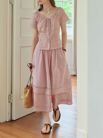 SR_Tencel gentle long skirt
