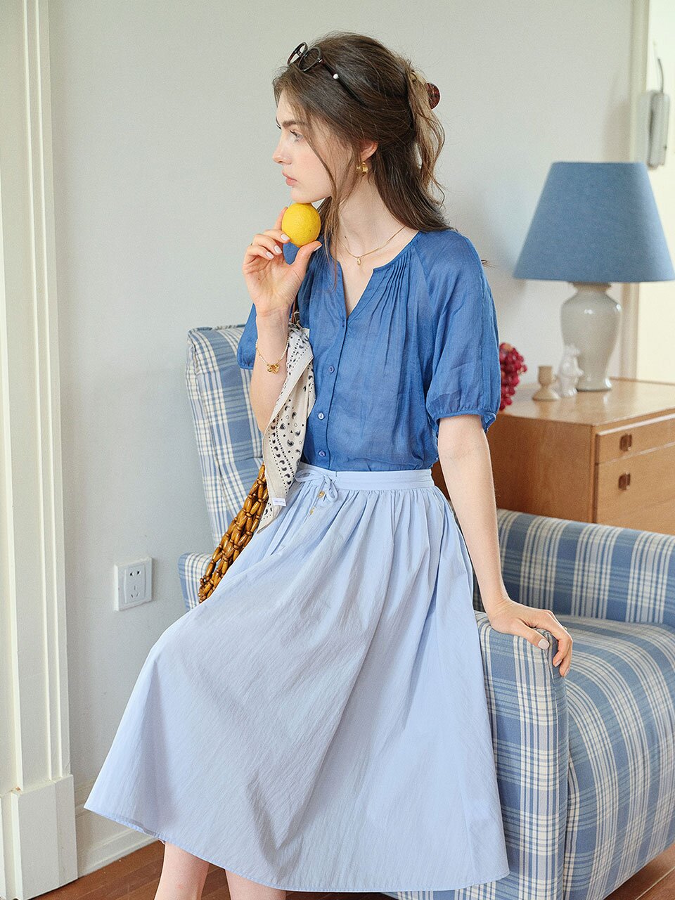 SR_Artistic vintage blouse_2color