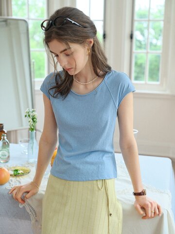 SR_Crew neck raglan top