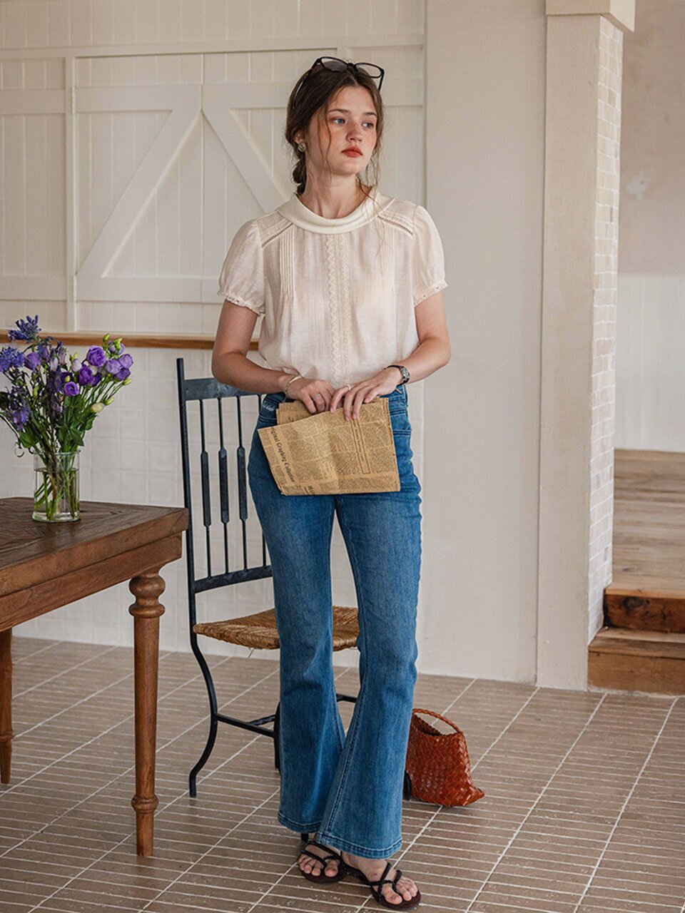 DA_Folded collar top