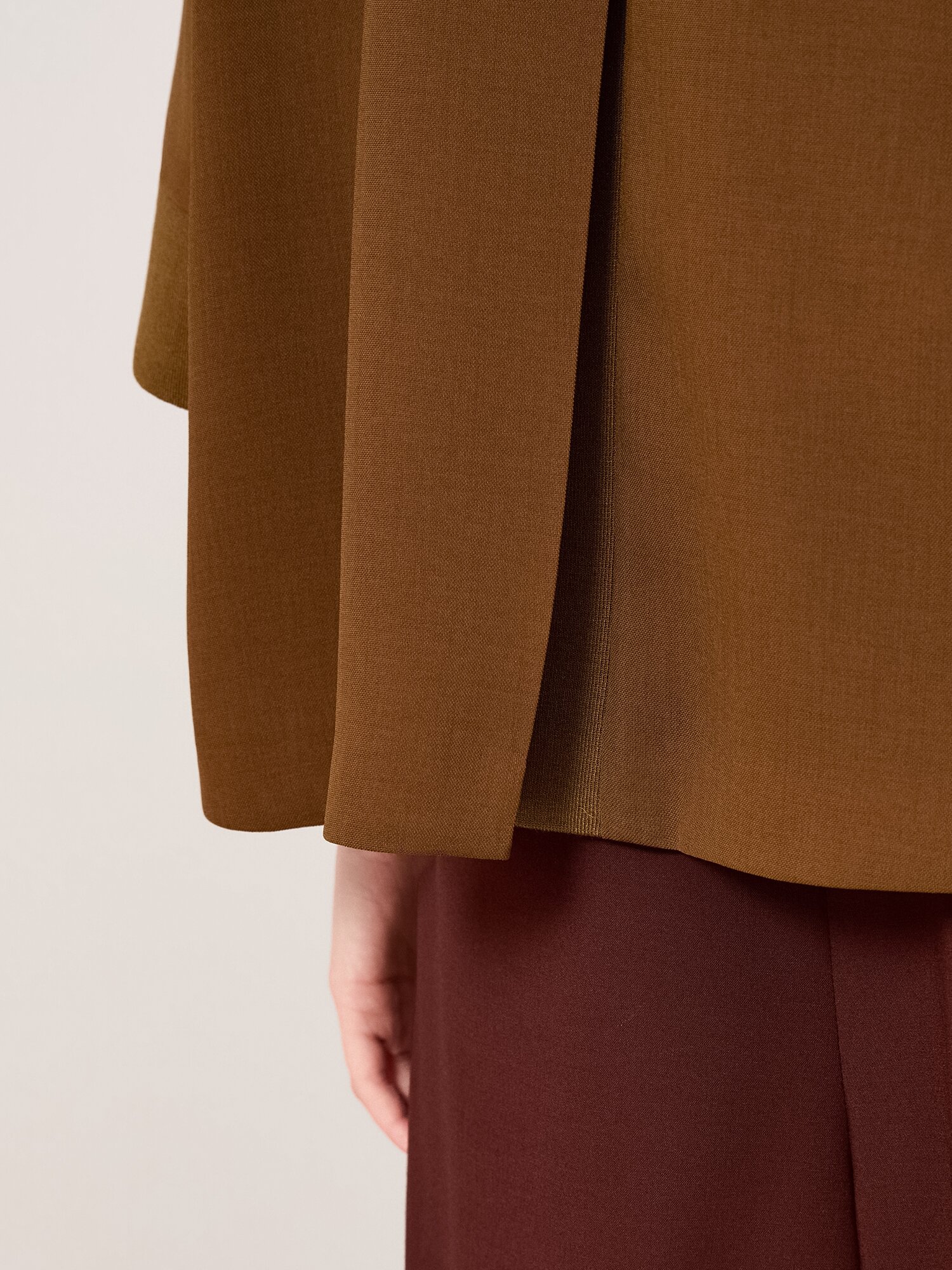 라운드넥 슬릿 돌먼 슬리브 자켓 (OLIVE KHAKI)
