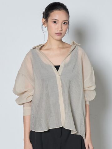 Sheer Shirt_Light Beige





