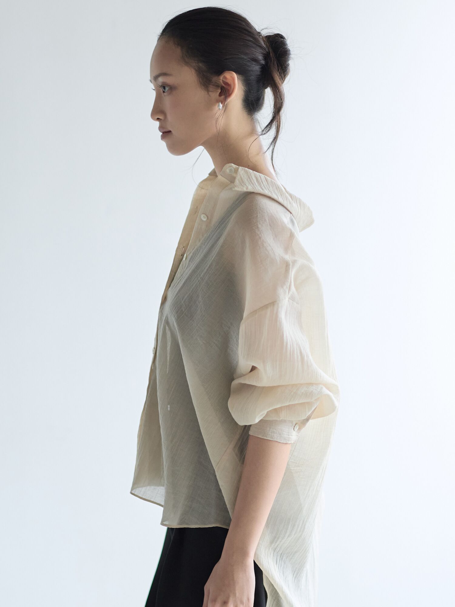Sheer Shirt_Light Beige