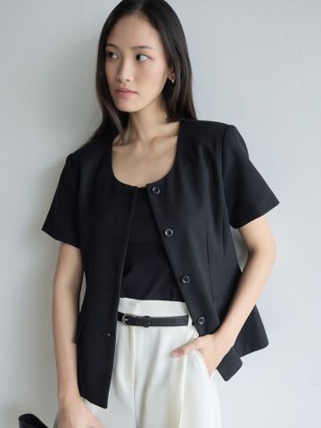 Round Line Jacket_Black




