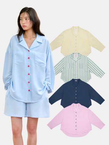 [울랄라] BASIC Womens Pajama Set_Short Pants