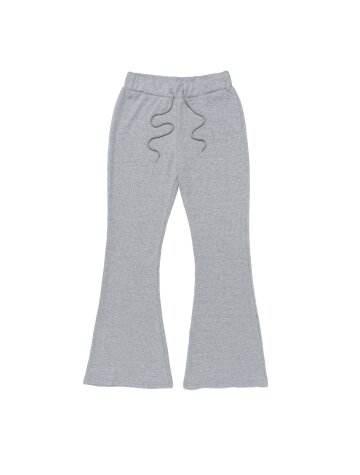 와이드 립 부츠컷 팬츠 (그레이)