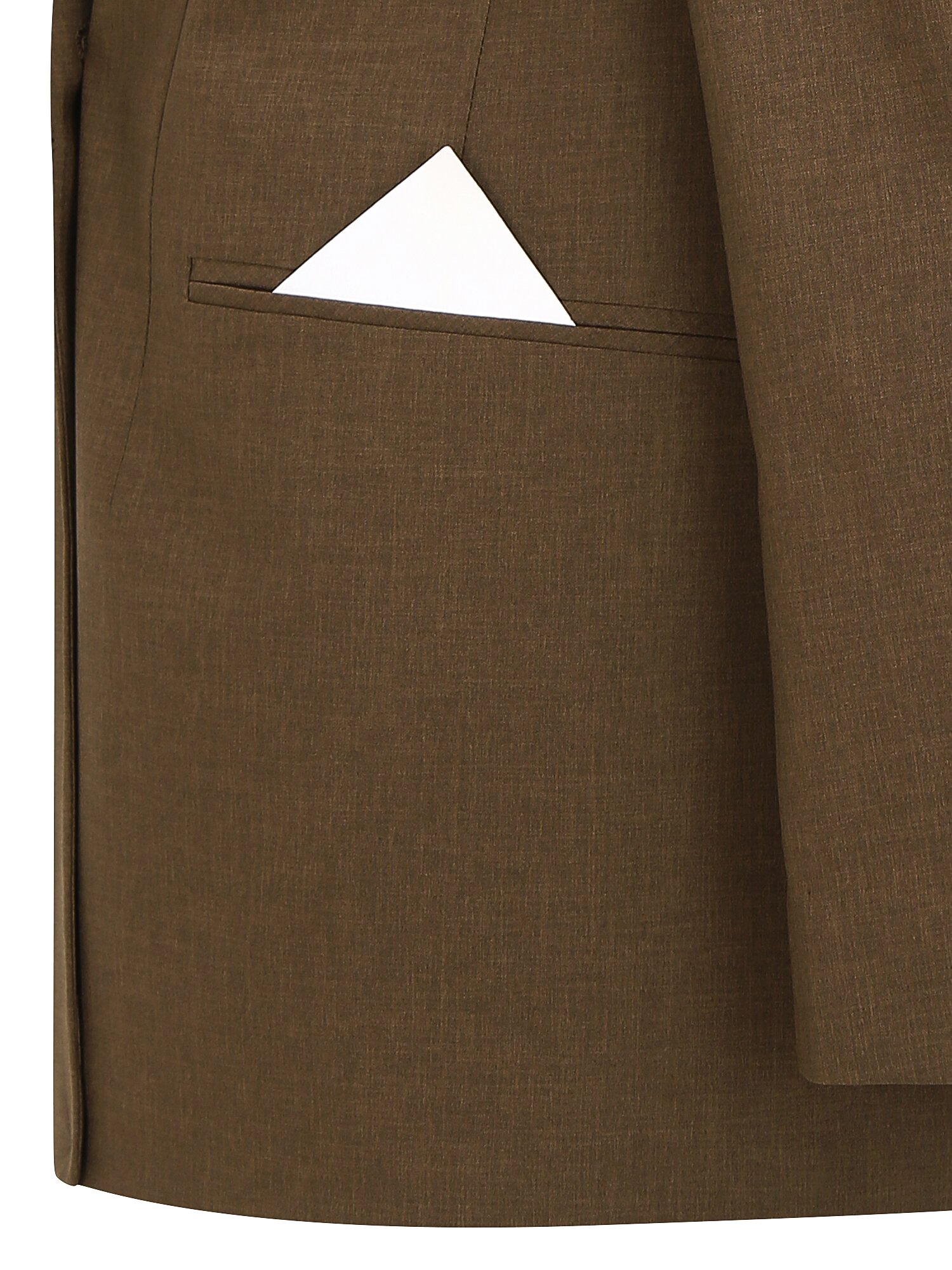 모던 테일러드 더블 원버튼 재킷 (BROWN)